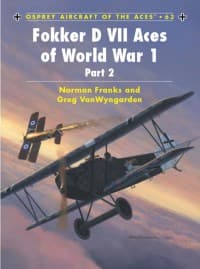 Fokker D VII Aces of World War 1: (part 2) - Osprey Books - Books card