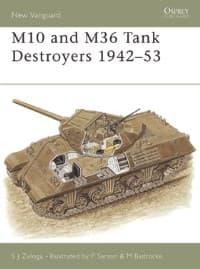 M10 and M36 Tank Destroyers 1942-53 - Osprey Books - Books card