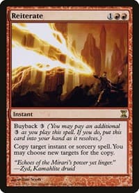 Reiterate - Time Spiral - Magic: The Gathering card