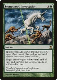 Stonewood Invocation - Time Spiral - Magic: The Gathering card