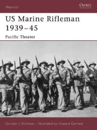 US Marine Rifleman 1939-45: Pacific Theater - Osprey Books - Books card