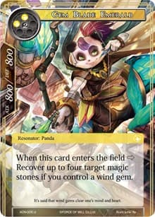 Gem Blade Emerald - Ancient Nights - Force of Will card
