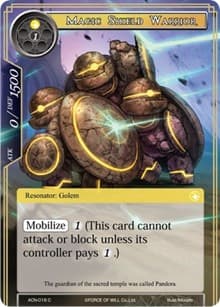 Magic Shield Warrior - Ancient Nights - Force of Will card