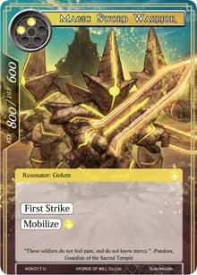 Magic Sword Warrior - Ancient Nights - Force of Will card