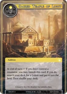 Sacred Temple of Light - Ancient Nights - Force of Will card