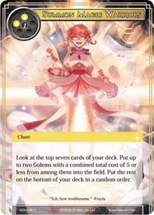 Summon Magic Warriors - Ancient Nights - Force of Will card