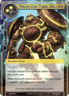 Ultimate Magic Warrior, Gear Atmos - Ancient Nights - Force of Will card