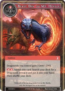 Beast Den on Mt. Hoelle - Ancient Nights - Force of Will card