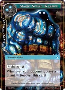 Magic Sound Warrior - Ancient Nights - Force of Will card