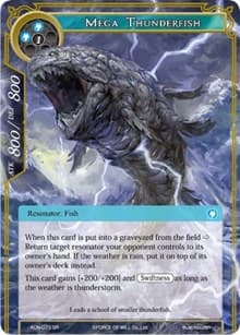 Mega Thunderfish - Ancient Nights - Force of Will card