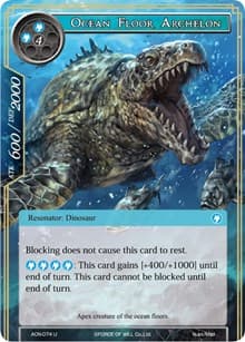 Ocean Floor Archelon - Ancient Nights - Force of Will card