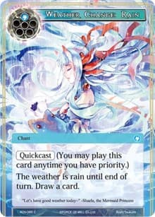 Weather Change: Rain - Ancient Nights - Force of Will card