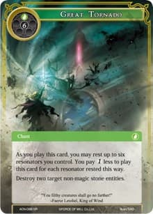 Great Tornado - Ancient Nights - Force of Will card