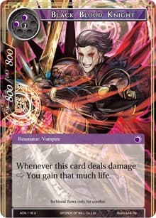 Black Blood Knight - Ancient Nights - Force of Will card