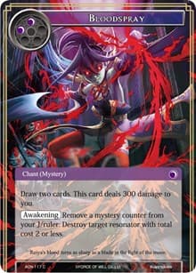 Bloodspray - Ancient Nights - Force of Will card