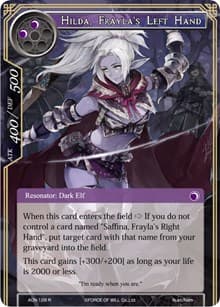 Hilda, Frayla's Left Hand - Ancient Nights - Force of Will card