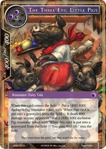 The Three Evil Little Pigs - Ancient Nights - Force of Will card