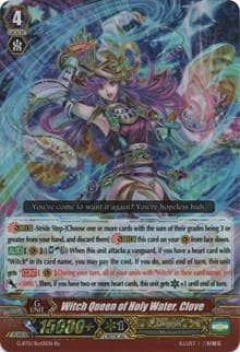 Witch Queen of Holy Water, Clove - G-BT11: Demonic Advent - Cardfight Vanguard card