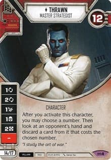 Thrawn - Master Strategist (Card Only) - Empire at War - Star Wars: Destiny card