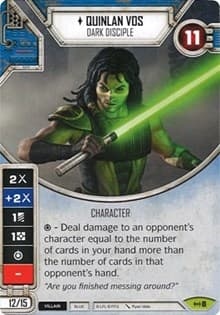 Quinlan Vos - Dark Disciple (Card Only) - Empire at War - Star Wars: Destiny card