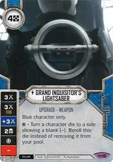 Grand Inquisitor's Lightsaber (Card Only) - Empire at War - Star Wars: Destiny card