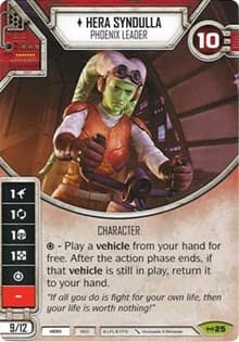 Hera Syndulla - Phoenix Leader (Card Only) - Empire at War - Star Wars: Destiny card