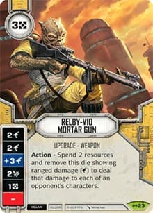 Relby-V10 Mortar Gun (Card Only) - Empire at War - Star Wars: Destiny card