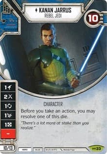 Kanan Jarrus - Rebel Jedi (Card Only) - Empire at War - Star Wars: Destiny card