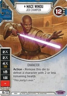 Mace Windu - Jedi Champion - Empire at War - Star Wars: Destiny card