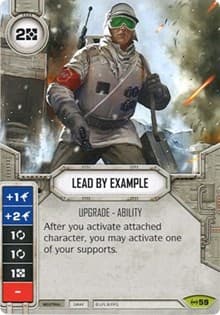 Lead by Example - Empire at War - Star Wars: Destiny card