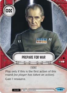 Prepare for War - Empire at War - Star Wars: Destiny card