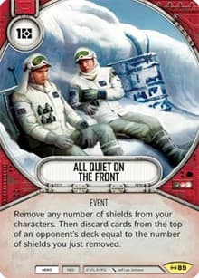 All Quiet On The Front - Empire at War - Star Wars: Destiny card