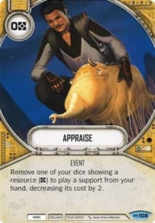 Appraise - Empire at War - Star Wars: Destiny card