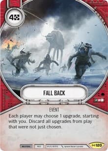 Fall Back - Empire at War - Star Wars: Destiny card