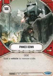 Pinned Down - Empire at War - Star Wars: Destiny card