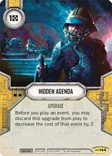 Hidden Agenda - Empire at War - Star Wars: Destiny card