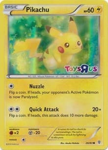 Pikachu - 26/83 (Toys R Us) - Miscellaneous Cards & Products - Pokemon card