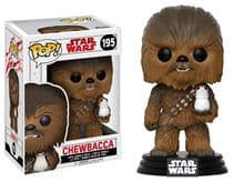 Star Wars: The Last Jedi: Chewbacca (with Porg) (Bobble-Head) - Pop! Vinyl - Funko card