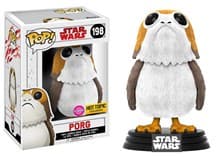 Star Wars: The Last Jedi: Porg (Flocked) (Bobble-Head) (Hot Topic Exclusive) - Pop! Vinyl - Funko card