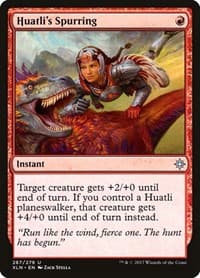 Huatli's Spurring - Ixalan - Magic: The Gathering card
