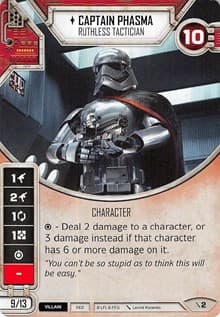 Captain Phasma - Ruthless Tactician - Two-Player Game - Star Wars: Destiny card