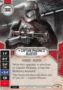 Captain Phasma's Blaster (Card Only) - Two-Player Game - Star Wars: Destiny card