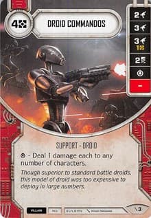 Droid Commandos (Card Only) - Two-Player Game - Star Wars: Destiny card