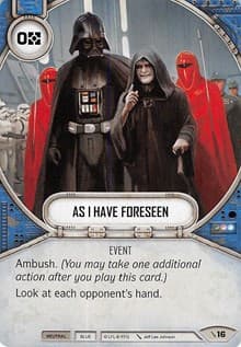 As I Have Foreseen - Two-Player Game - Star Wars: Destiny card