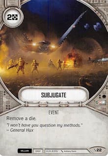 Subjugate - Two-Player Game - Star Wars: Destiny card