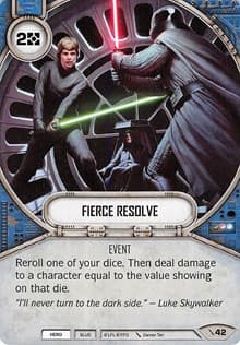 Fierce Resolve - Two-Player Game - Star Wars: Destiny card
