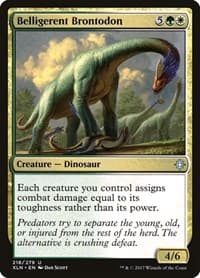Belligerent Brontodon - Ixalan - Magic: The Gathering card