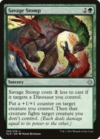 Savage Stomp - Ixalan - Magic: The Gathering card