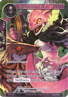 Apprentice Beast Tamer (Full Art) - Ancient Nights - Force of Will card