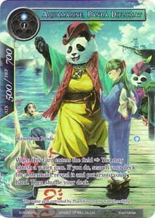 Aquamarine, Panda Diplomat (Full Art) - Ancient Nights - Force of Will card